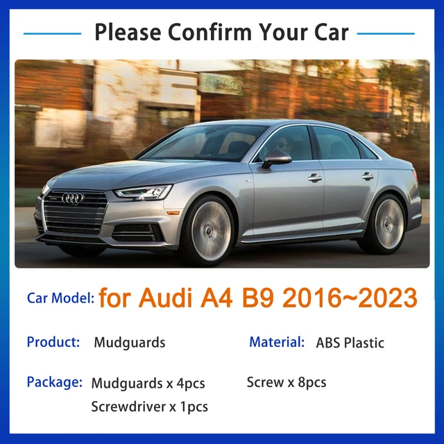 For Audi A4 B9 2016 2017 2018 2019 2020 2021 2022 2023 Mud Guards Rear  Wheels Splash Guards Fender Flaps Car Styling Accessories - AliExpress