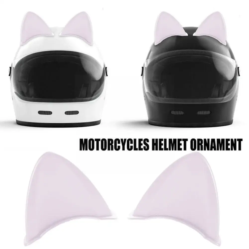 

2pcs Universal Motorcycle Helmet Cat Ears Decoration Outdoor Corner Horns Accessories Sport Helmet Devil's Motorcycle Decor D7Y5