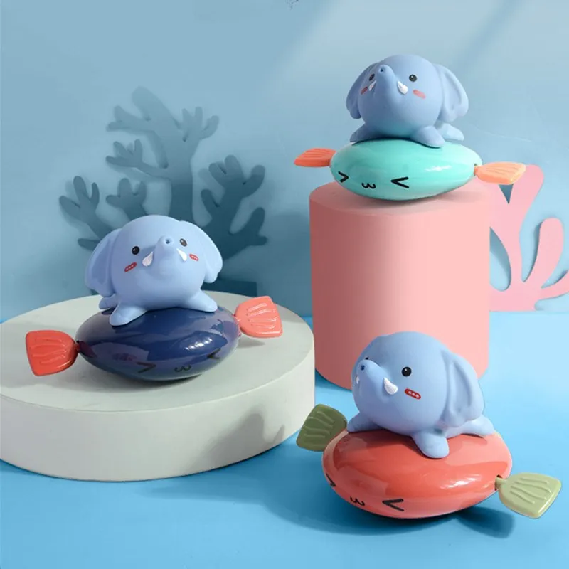 

1 шт. Детские Игрушки для ванны милые Мультяшные животные Ванная комната ванна бассейн заводные на цепочке дети игрушечный детский душ интерактивные игрушки для детей