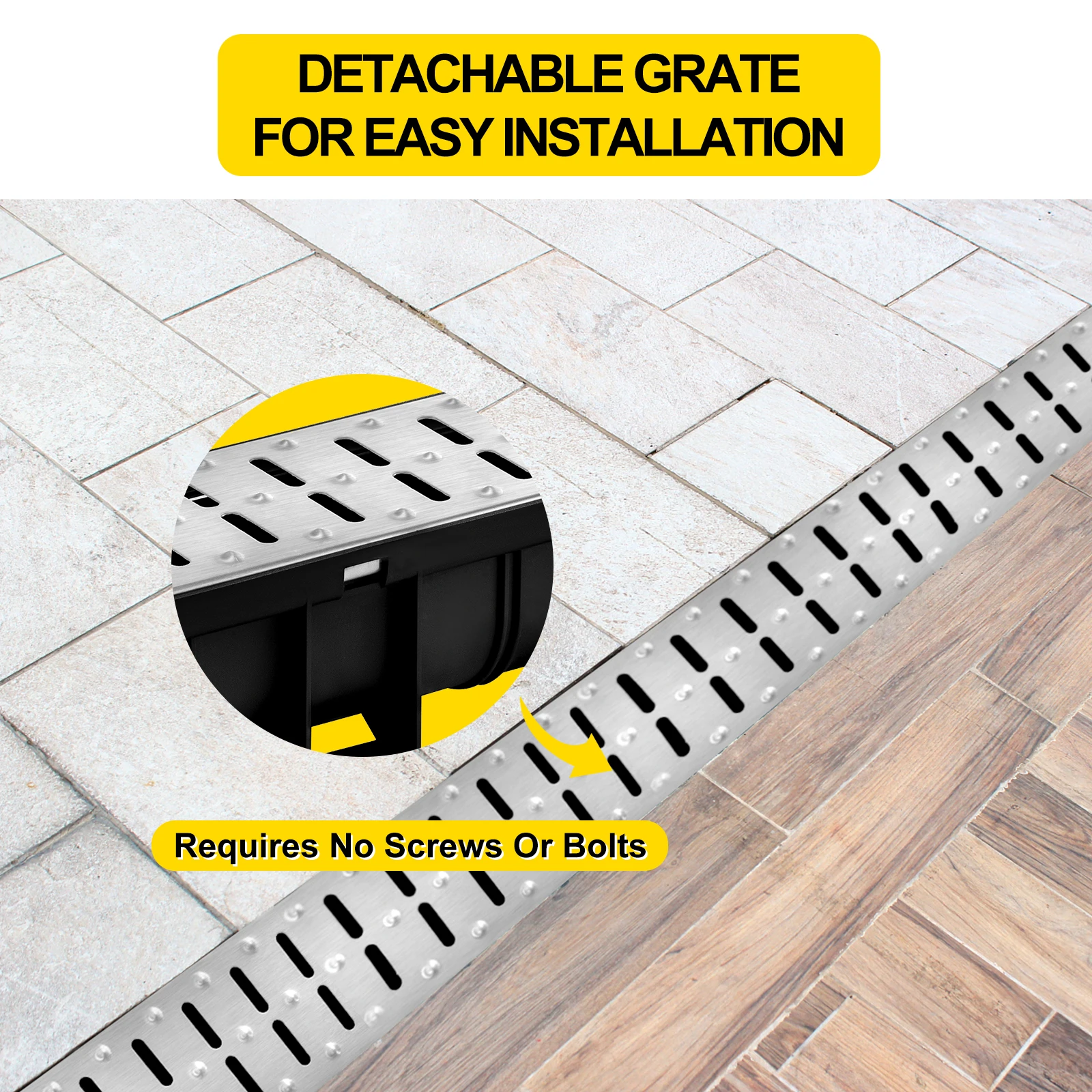 Couvercle De Drain De Garage En Aluminium