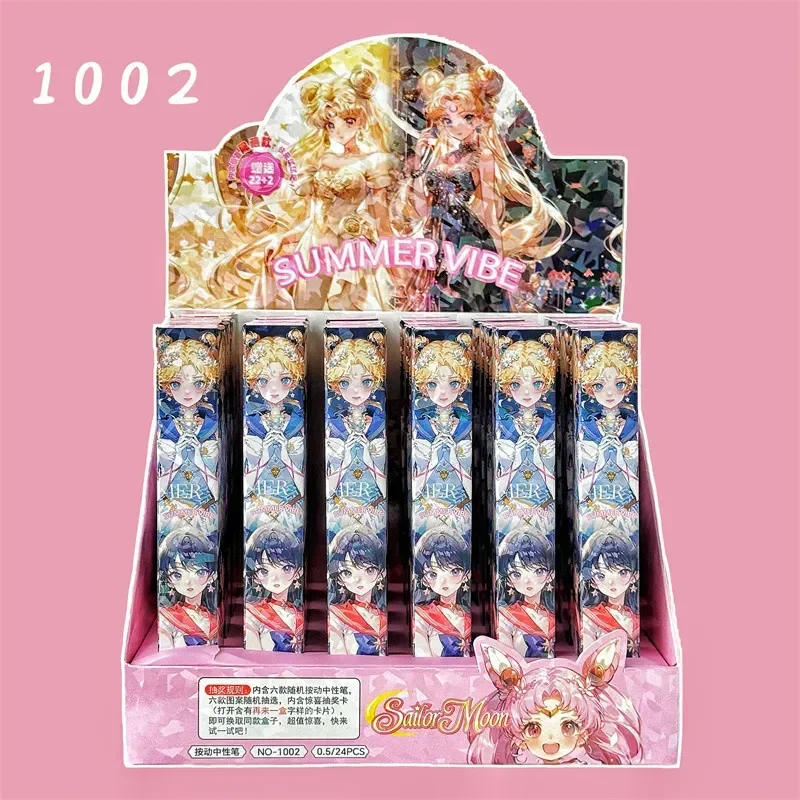 

24pcs Japan Cartoon Anime Sailor Moon Gel Pens Tsukino Usagi Mizuno Ami Student Stationery School Supplies