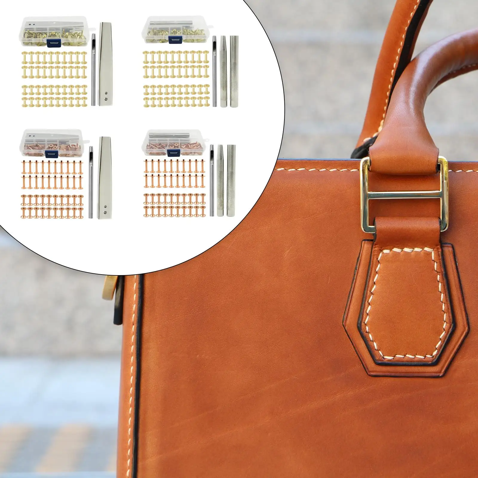 Premium Metal Fastening Kit-Robust Studs for DIY Leather Craft