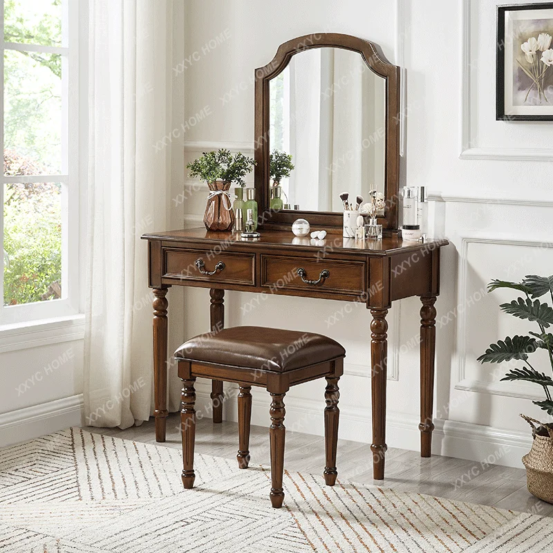 

European Bedroom Dresser Small Apartment Home Dressing Table Simple Makeup Table Economical