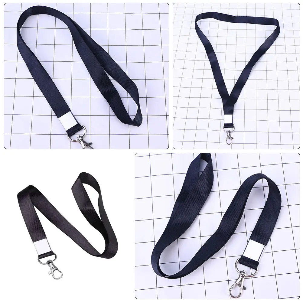 5Pcs 조정 가능한 헤비 듀티 넥 끈 ID 배지 카드 홀더용 키체인 분리형 버클 도난 방지 Rfid 차폐 가슴끈