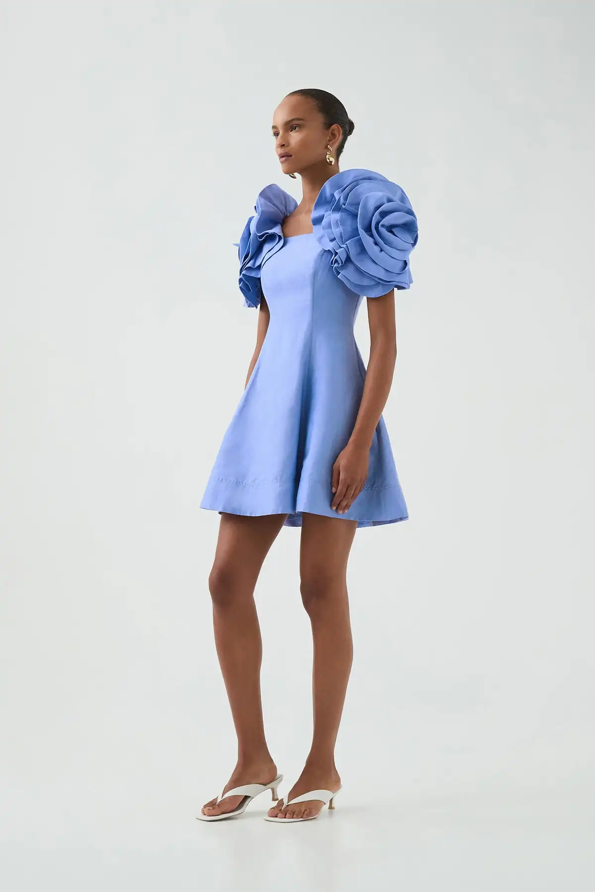 chinese dress ladies Jewelclues Florence 3D Floral Applique Mini Dress | Sz: 2 main image 0