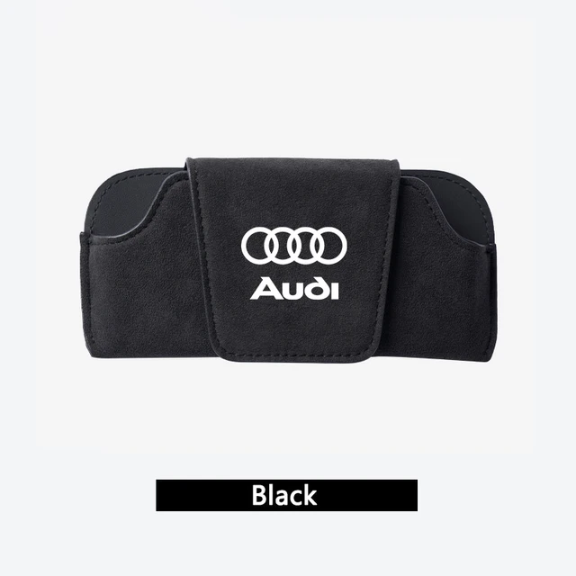 スエード素材 アウディ AUDI サングラスクリップ メガネクリップ サン