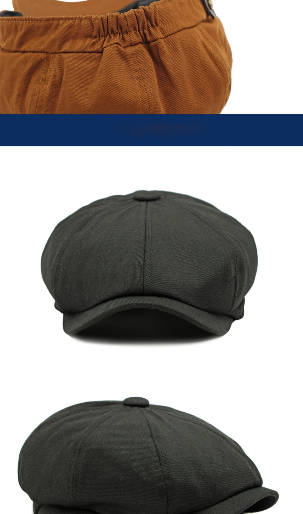 HT4779 Baskenmütze Neue Frühling Sommer Männer Frauen Cctagonal Cap Vintage Künstler Maler Baskenmütze Hut Solide Plain Ivy Flache Kappe Herren Berets – Detail 5