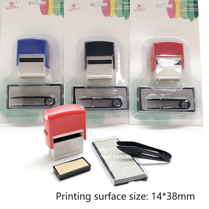 Rubber Stamp Kit DIY Custom Personalized Self Inking Business Address Name Number Letter Handicrafts Printing