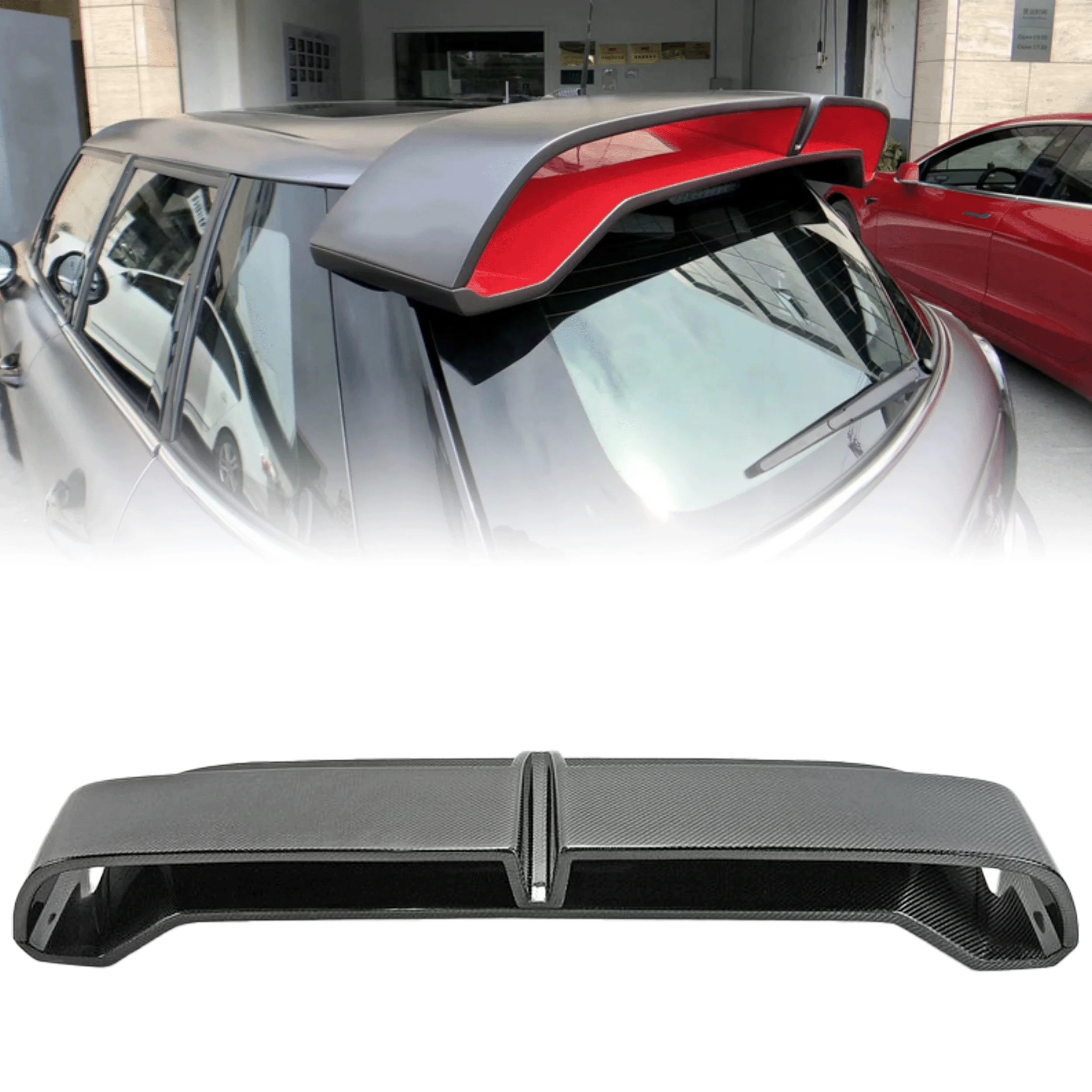 For F55 F56 Mini Cooper GP3 Style Carbon Fiber Rear Trunk Spoiler (both ...