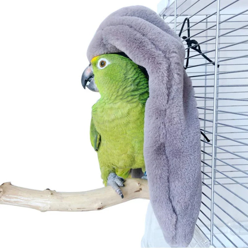 Winter Warm Bird Shawl Nest Corner Parrot Blanket Pet Small Animal Hanging Tent Cage Decoration For Parakeet Lovebird Cockatiel bird cage accessories bird nest