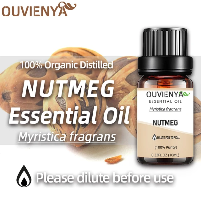 HIQILI Nutmeg Essential Oils, Pure Natural Nutmeg, for Diffuser