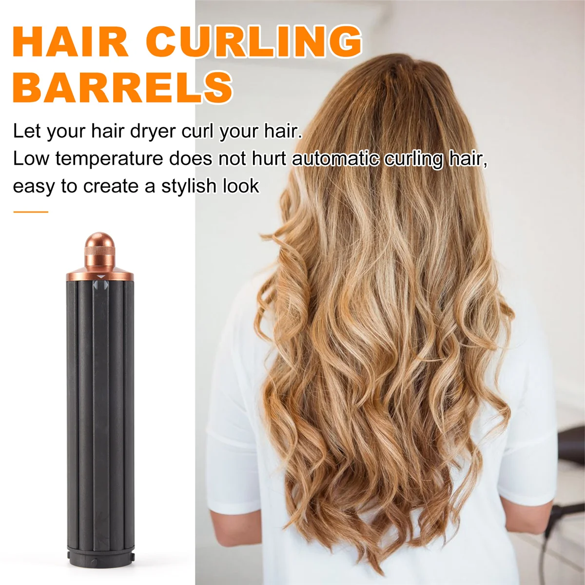 1PCS 2In1 Long Hair Curling Barrels 40MM for Supersonic Hair Dryer Automatic Curling Attachment hair dryer,hair curler nozzle