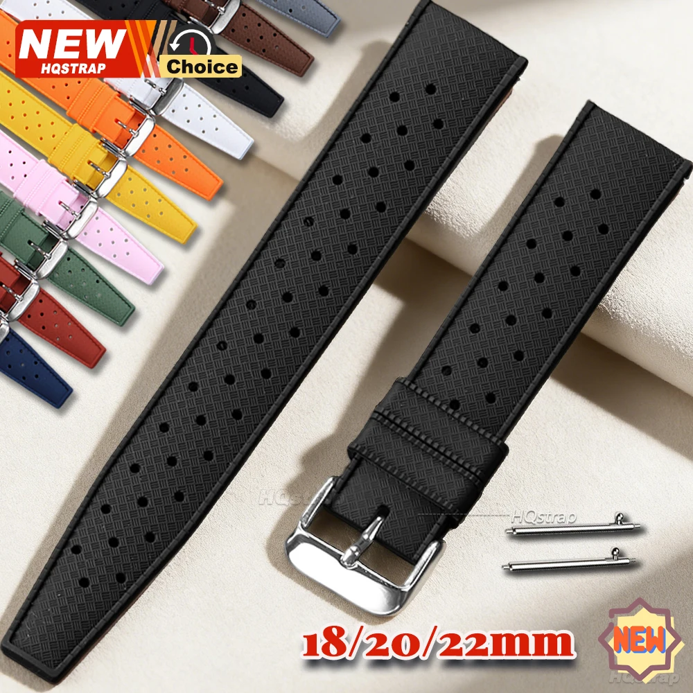 Quick Release Tropical Silicone Waterproof Strap – 18mm, 20mm, 22mm