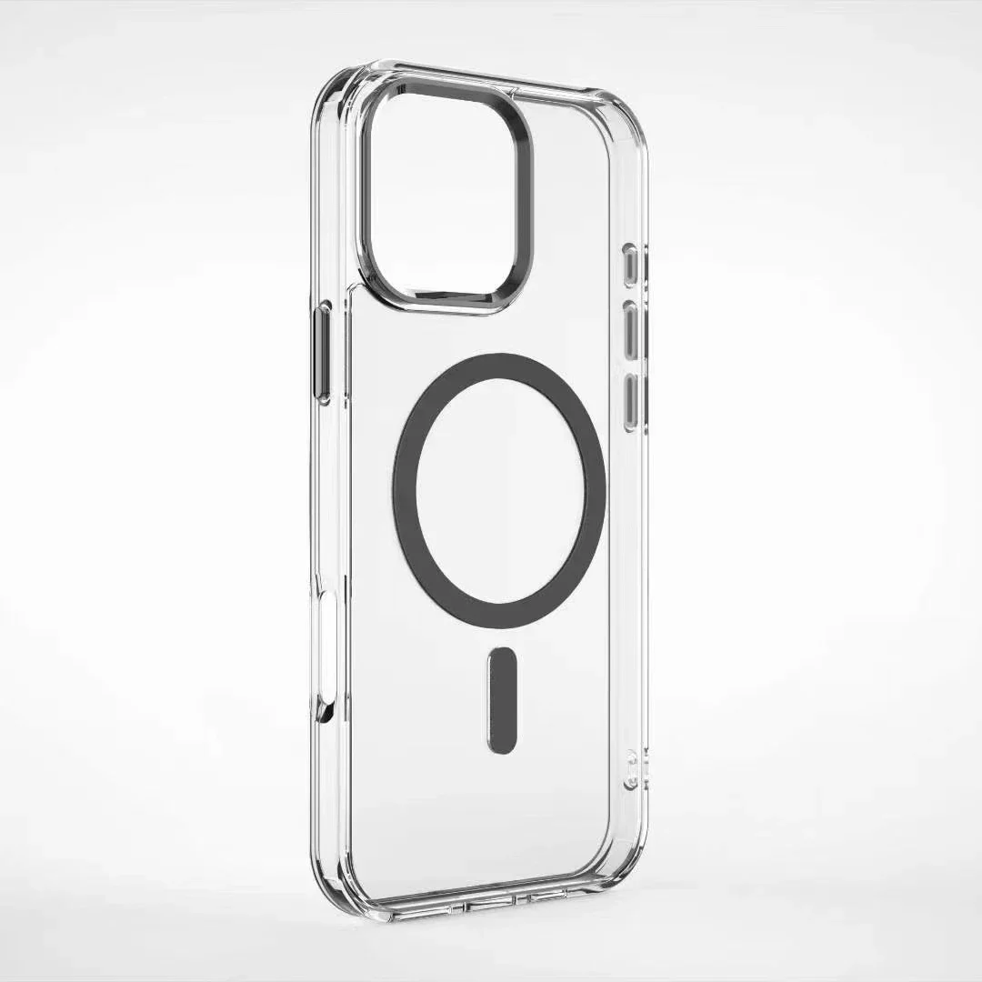 Luxury Magnetic Clear Case with Magsafe Compatibility - Shockproof & Transparent Cover