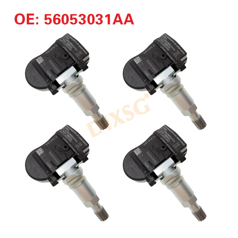 4Pcs Tire Pressure Monitor Sensor 56053031AA For Chrysler Dodge TPMS Sensor NEW 56053031AA 433MHz