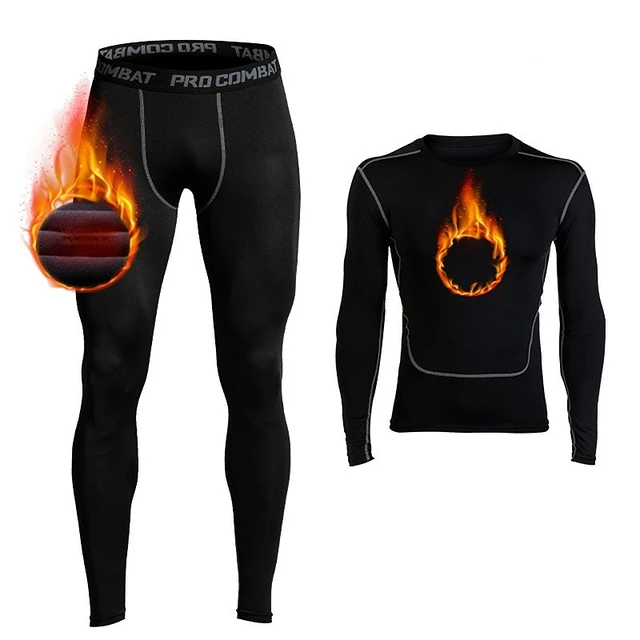 Thermal Underwear Men Compression Long Johns Keep Warm Winter