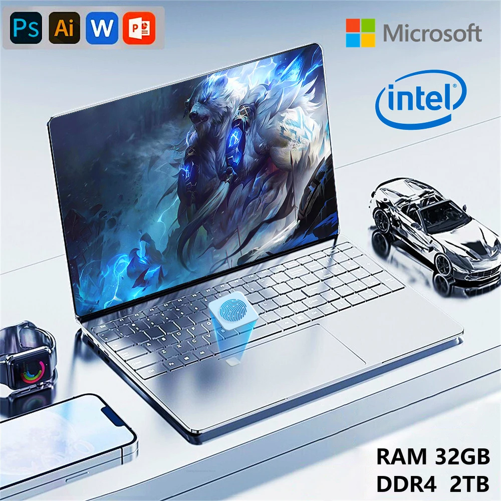 Nuovo Laptop N5095 16/32GB RAM 1024GB SSD Intel Windows 11