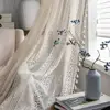 Window Drape  Exquisite   Sheer Curtain Boho Tassels Crochet Knitting Window Drape 4