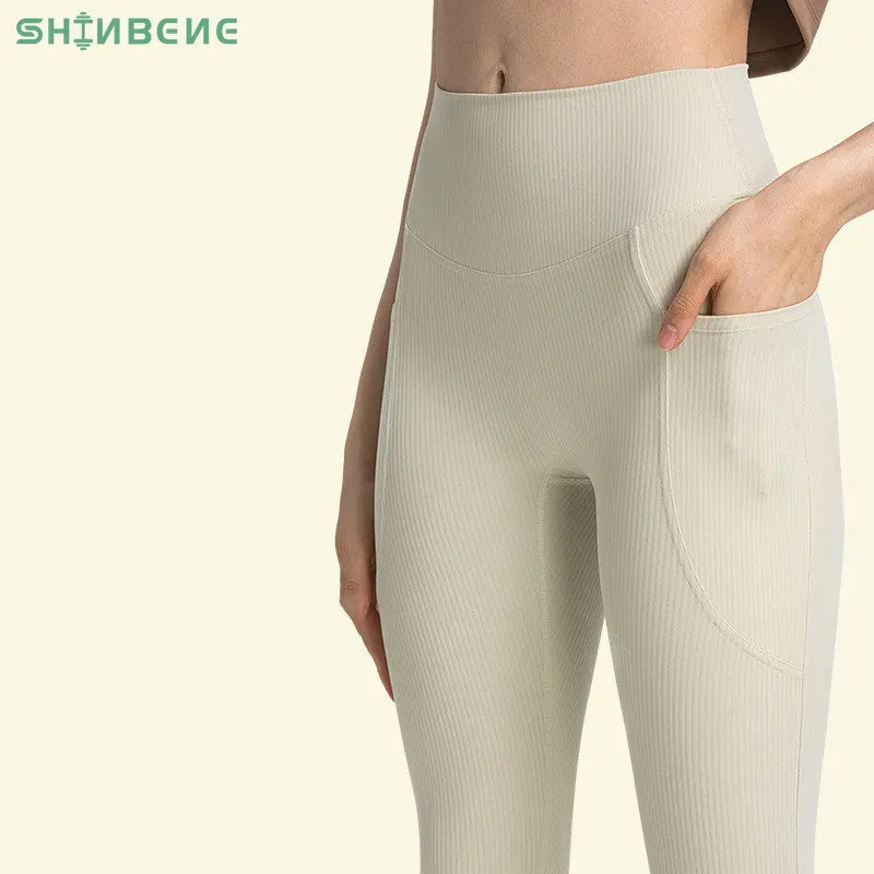SHINBENE Ankle-Length Pants Tummy Control Running Grm Sports Cropped Yoga  Pants No T High Waist Leggings Sport Women Fitness - AliExpress