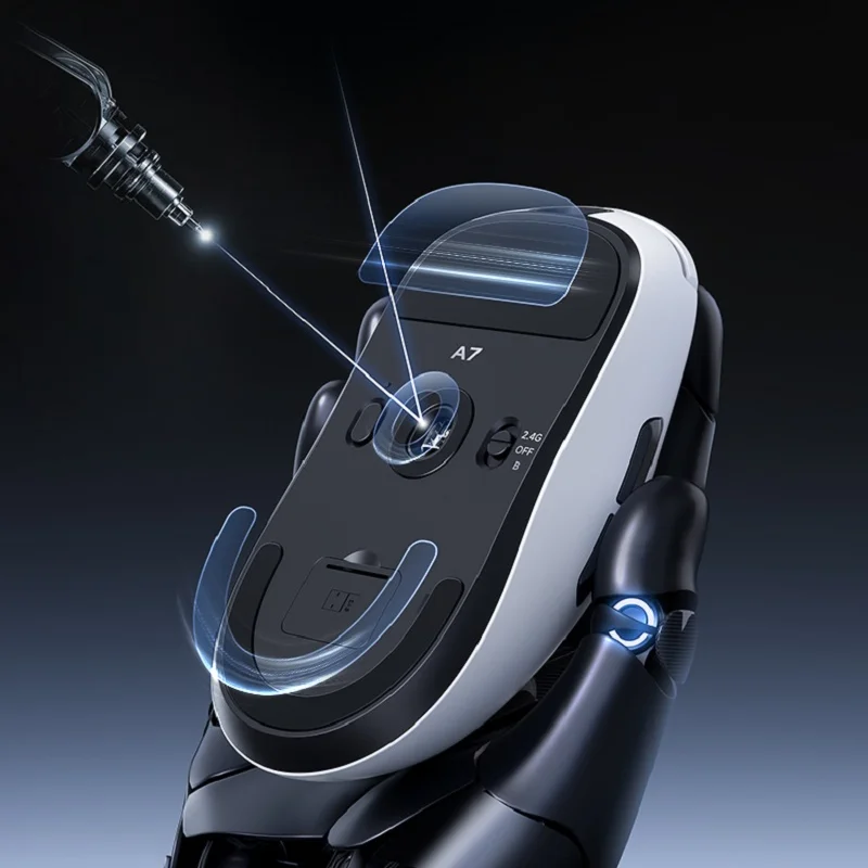 MCHOSE A7 Ultra-Light Wireless Gaming Mouse-26000DPI PAW3950 Sensor Tri-Mode Multiplesystems fit PC/Laptop/Tablet