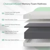 Mattress, 12 Inch King Size Memory Foam Mattress with Comfort Foam for Pressure Relief & Fresh Cool Sleep, 4