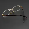 High Quality Anti Blue Light Reading Glasses Luxury Crystal Len Frameless Presbyopic Eyeglasses Unisex Optical Far Sight Eyewear 2