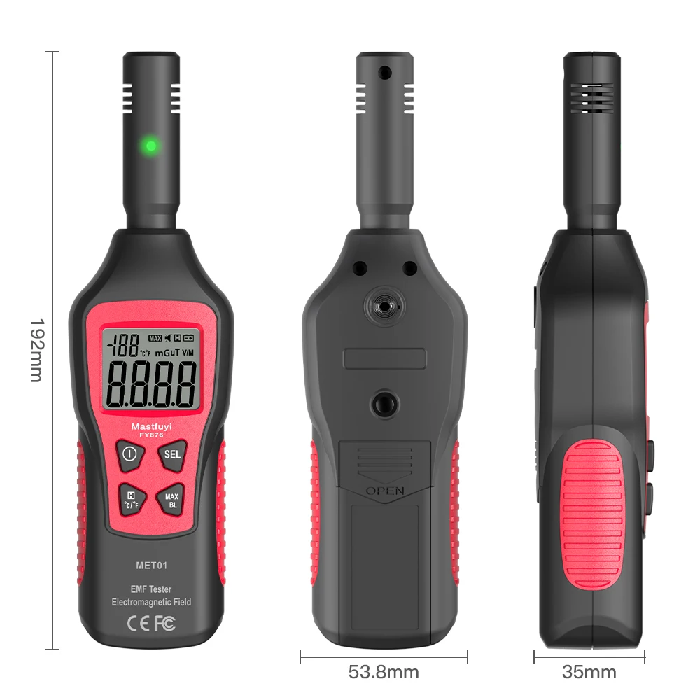 FUYI Radiation Dosimeter EMF Meter Electromagnetic Radiation Detector Household High Precision Wave Tester Monitor