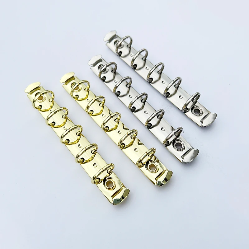 Anéis Pequenos com Rebites Buracos Cores Douradas e Prateadas m5 f5 20 mm 10 Unidades - Imagem 4