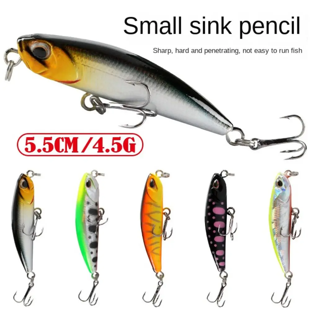 

Artificial Plastic Hard Bait Minnow Wobbler Bait Fishing Equipment 5.5cm