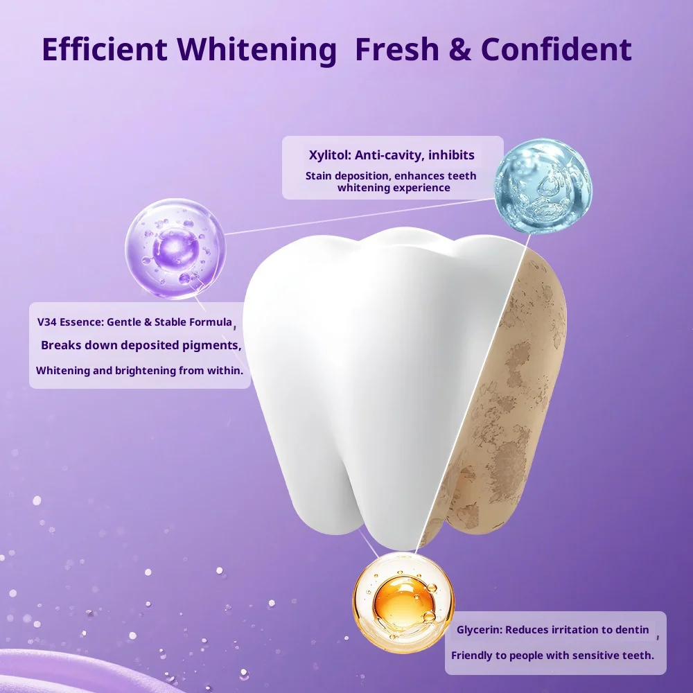 Teeth Whitening Strips Cleaning Dental Yellow Plaque Stains Removal Bleacher Restore Bright Tooth Oral Hygiene Care_voghion.com