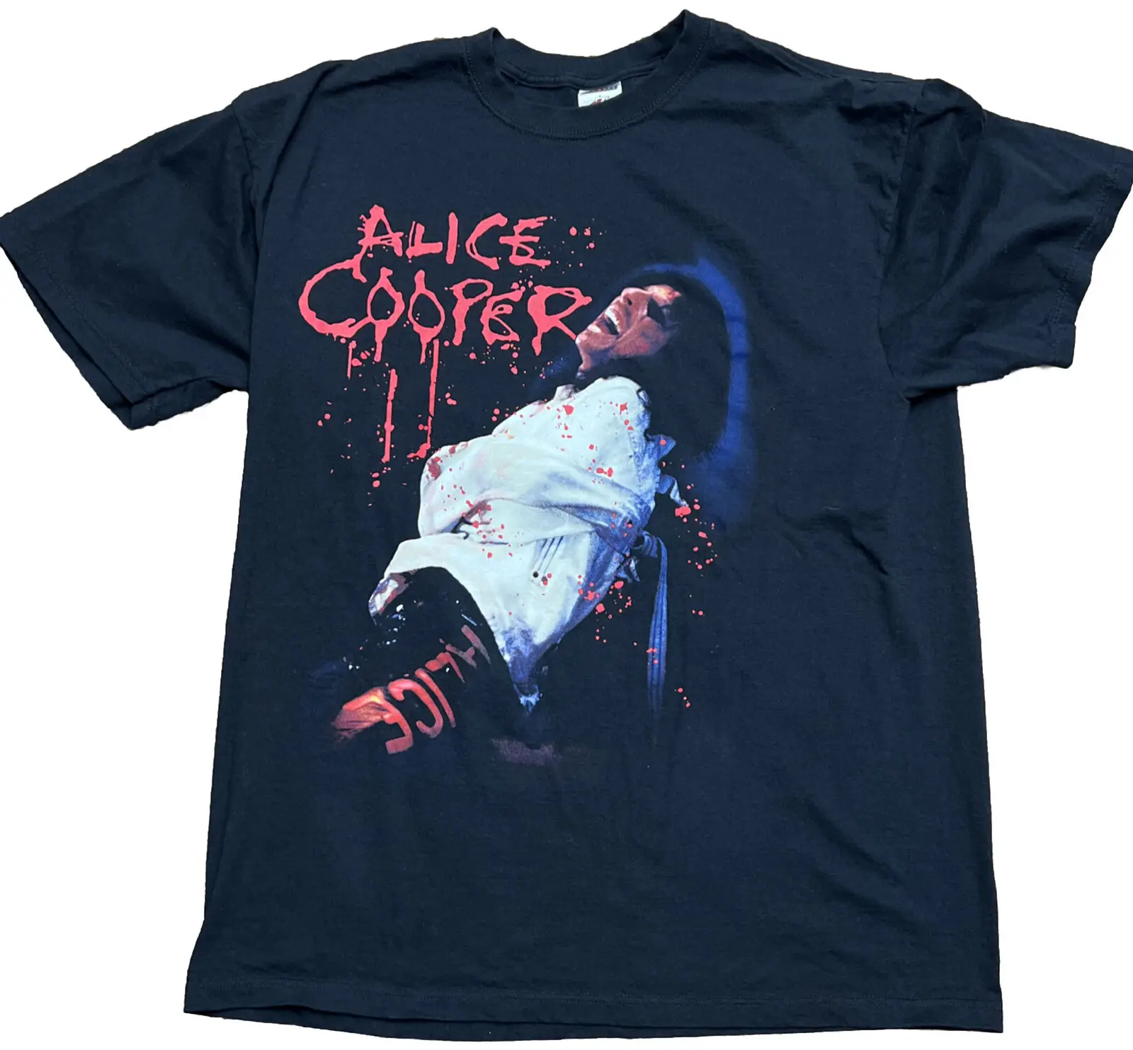 Alice Cooper Band Black Road Album T-Shirt Donna Uomo Full Size Usato Grande