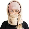 Sherpa Hood Ski Mask Ski Mask for Women Men Balaclava Women Face Mask for Cold Weather Winter Windproof Coldproof Plush Mask 1