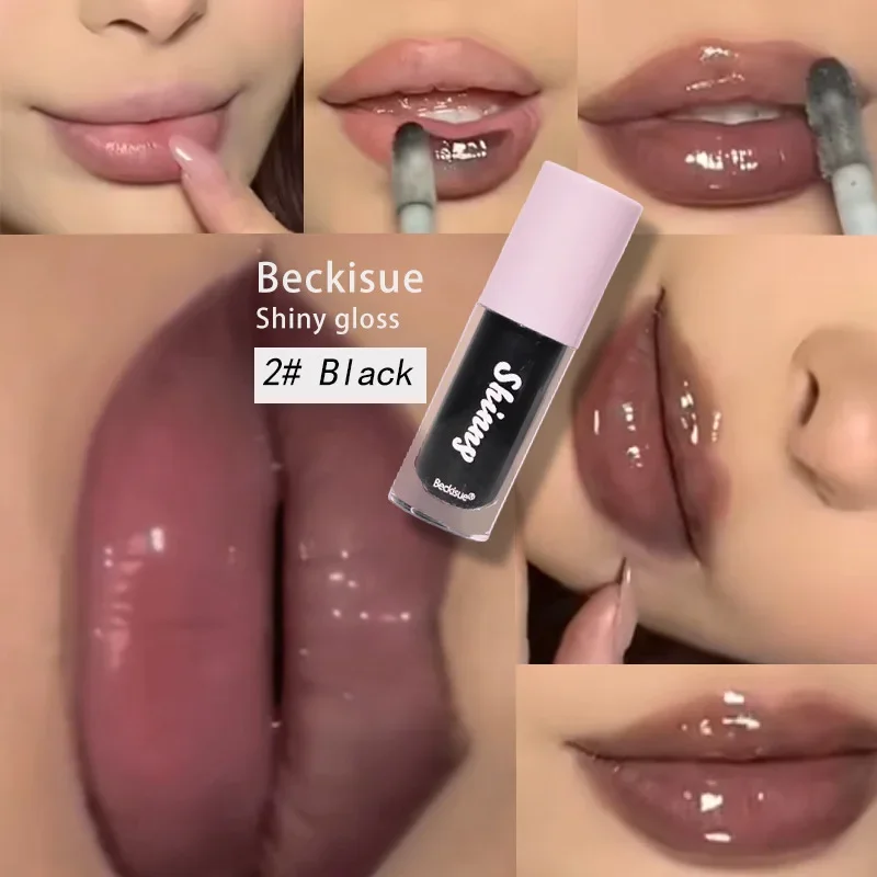 Sexy Moisturizing Jelly Lip Tinted Clear Crystal Moisturizing Lip Oil Plumping Lip Gloss Black Sugar Red Brown Lipstick Makeup 5