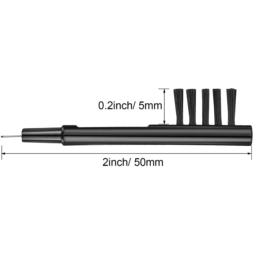 12 Pieces Hearing Aid Cleaning Brush Hearing Amplifier Brushes with Wax Loop and Magnet