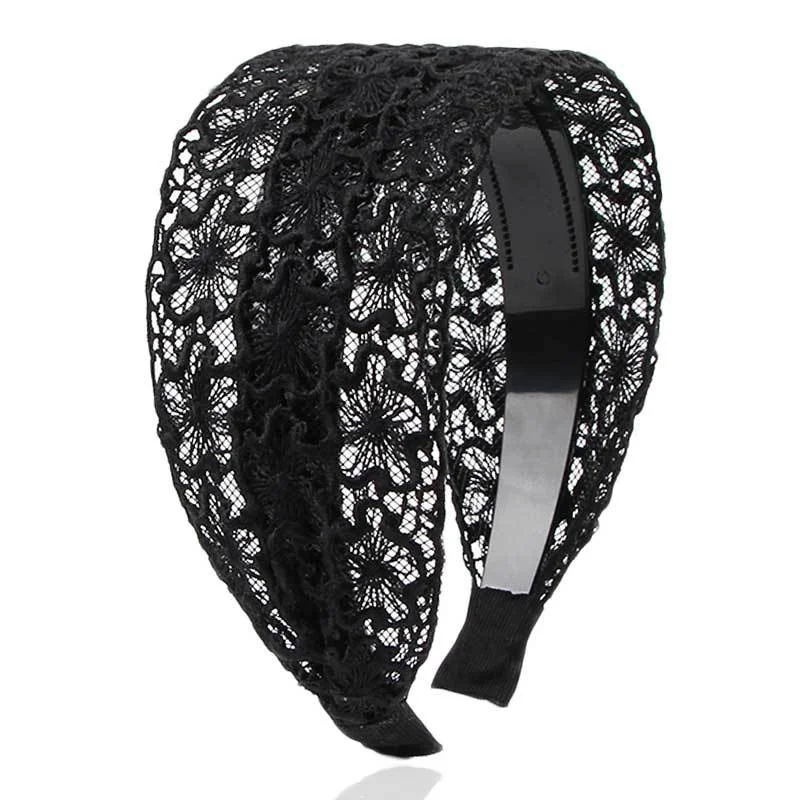 Hohle Blumen-Haarbänder für Frauen und Mädchen, Modische Elegante Stirnbänder, Damen-Haarreifen, Kopfbedeckung, Haaraccessoires – Detail 4