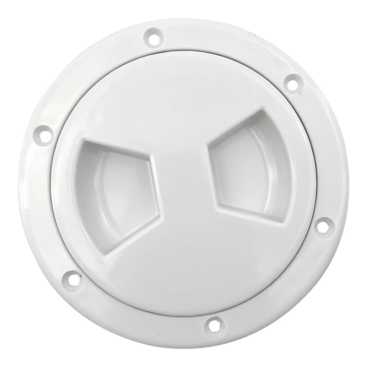 

4in Marine Round Inspection Deck Plate Hatch with Detachable Smooth Center, Water Tight for Outdoor Installations,
