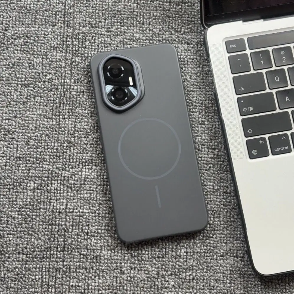 Sleek Magnetic Wireless Charging Protective Case - Hard PC Back Cover