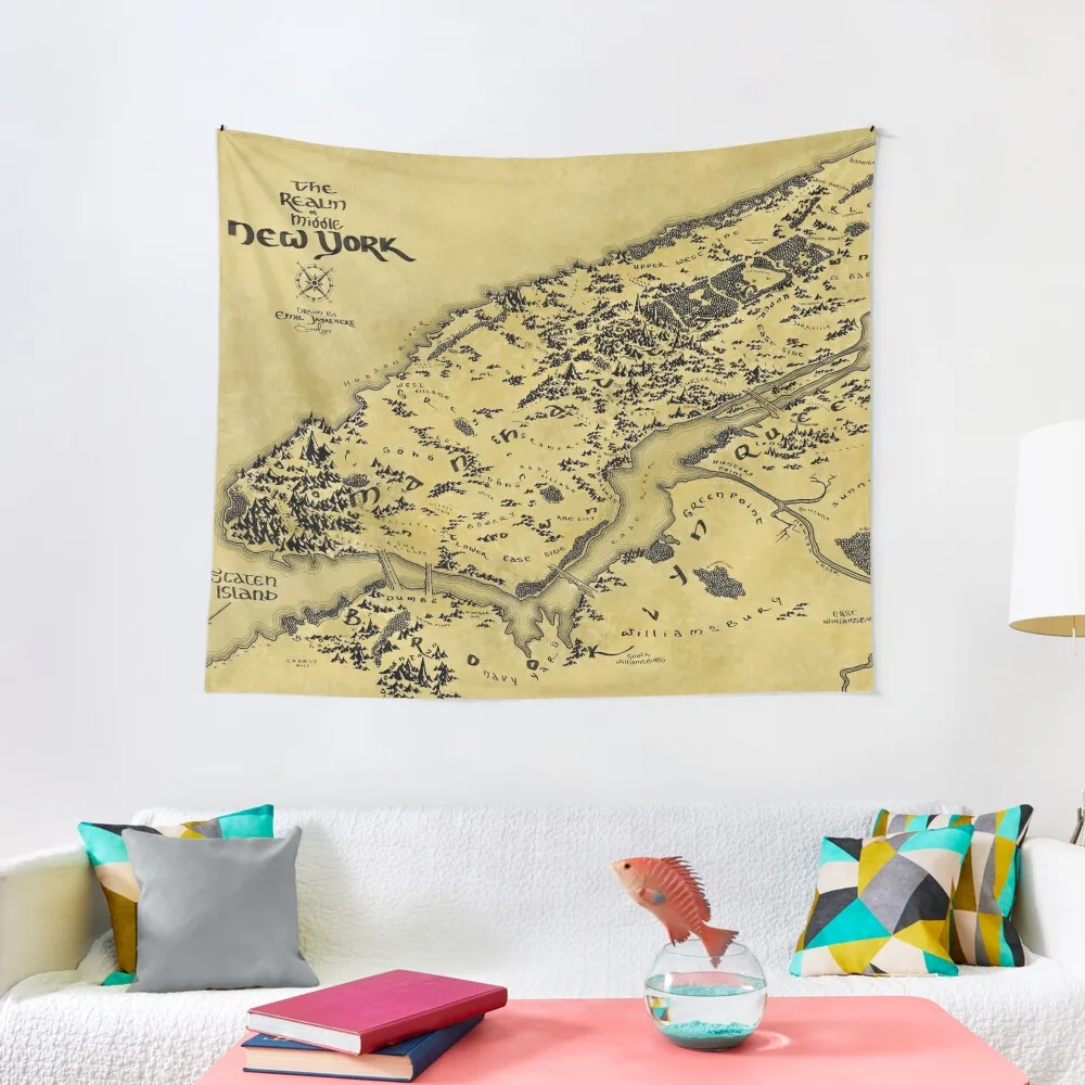 

The Realm of Middle New York Tapestry Mushroom Wall Decoration Items Custom Tapestry