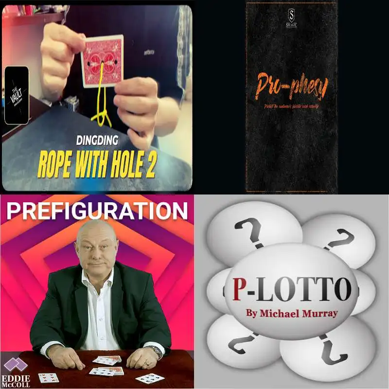 

Plotto by Michael Murray，Prefiguration by Eddie McColl，Pro-Phesy by Smagic Productions，Rope with Hole 2.0 by Dingding magic