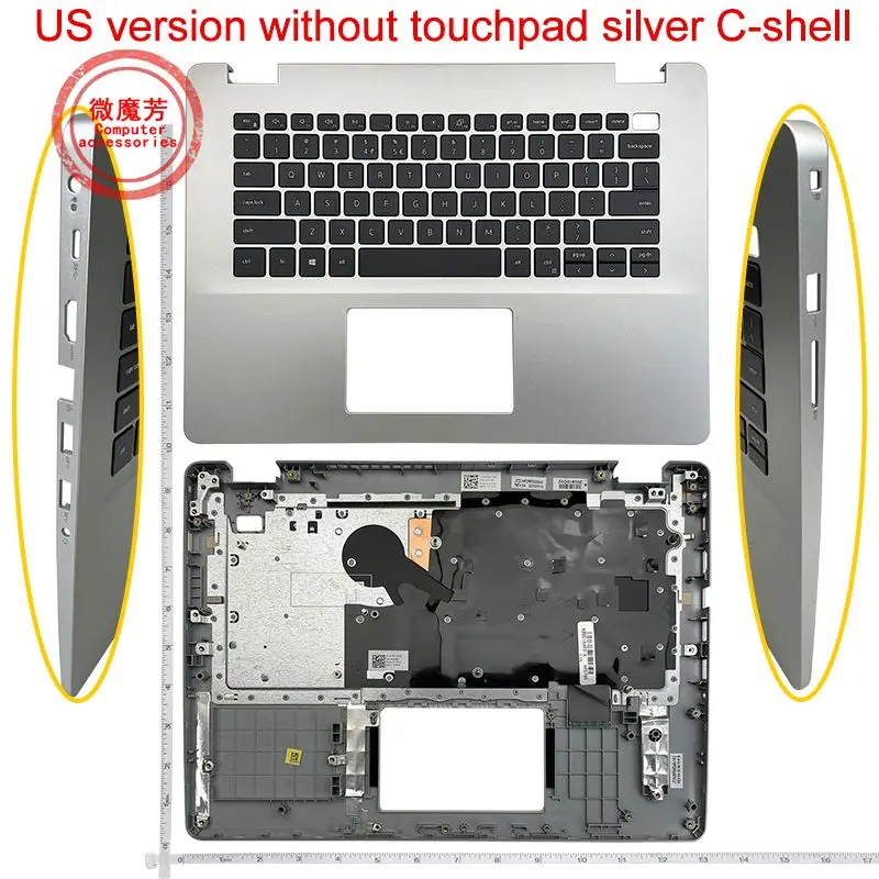 

Клавиатура для ноутбуков DELL inspiron 14-5000 5494 5493 P120G с английским корпусом