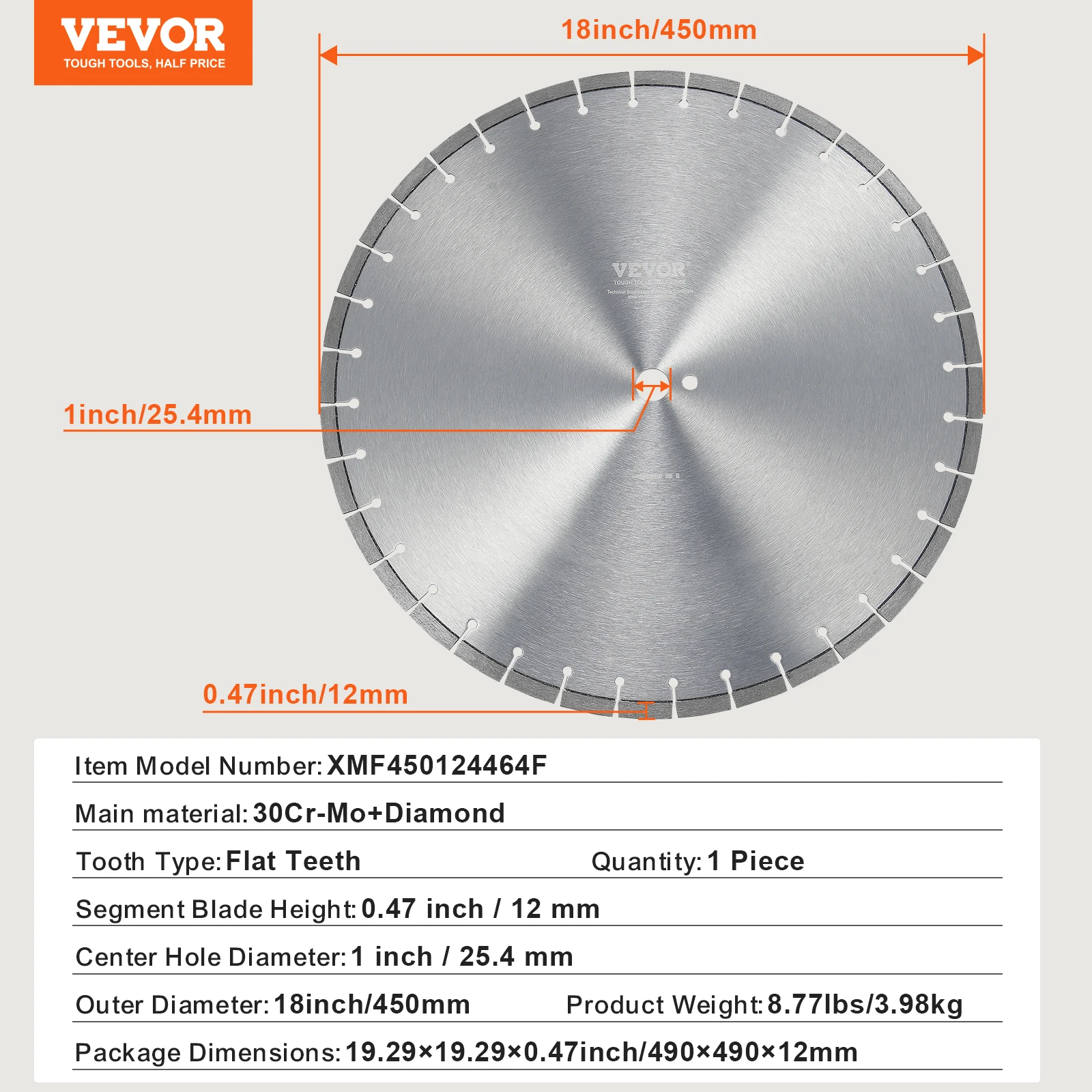 450mm Flat