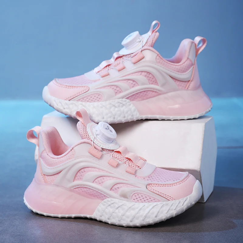 흰색 어린이 신발 여아 운동화 용수철, 여름 통기성 메쉬 스포츠 운동화, 테니스 학교 여아 캐주얼 신발, 무료 배송 