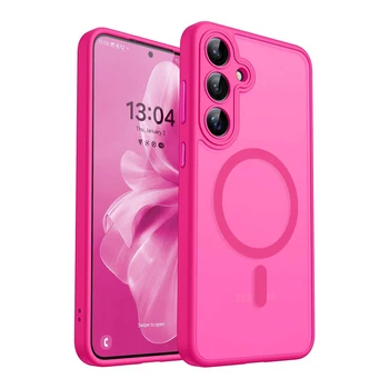 Luxury Matte Case For Samsung Galaxy A57 A56 A17 A36 A16 A36 A37 5G S26 S25 S24 Ultra Plus FE S25Plus S24FE S25FE Magsafe Cover 1