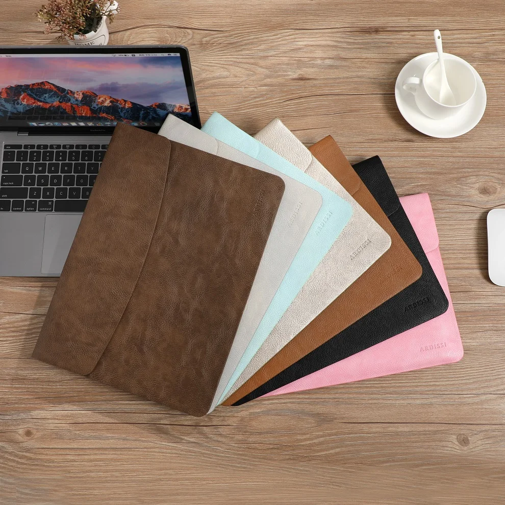 Luva Computador para Macbook Mac Book Ipad Air m1 m2 13 14 15 16 Pro 12 11 Polegadas Bolsa de Capa Bolsa Pasta Case - Imagem 6