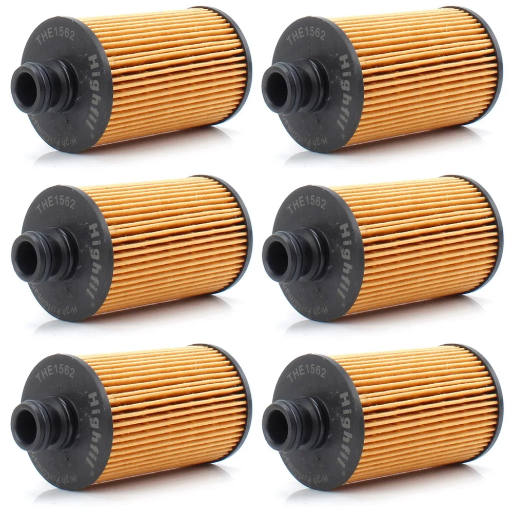 6 Pcs oil filter suitable for 2011 Ssangyong Korando REXTON 2.0L 2.2L
