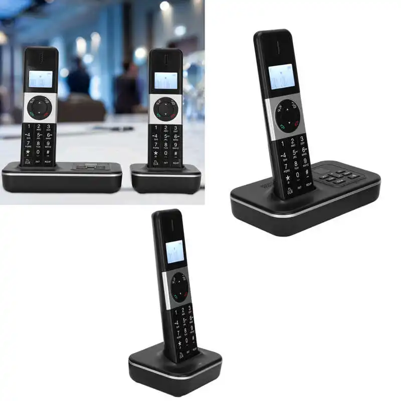 Téléphone sans fil avec répondeur sans fil, 1 à 4 mains, 2.4G, combiné  téléphonique filaire, bureau, maison, hôtel, téléphone de table longue  portée - AliExpress