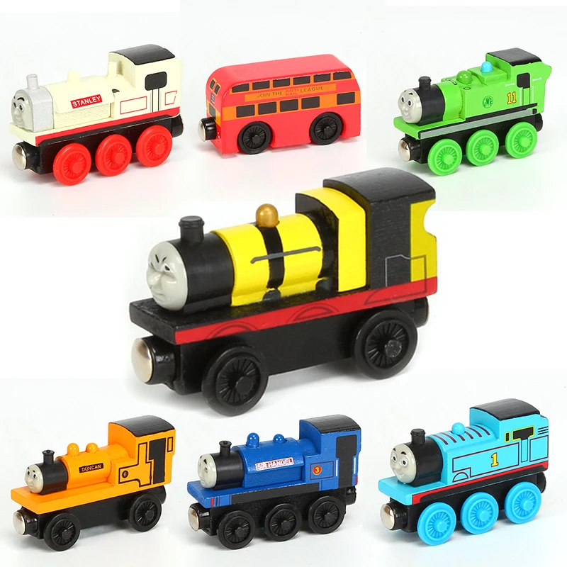 Thomas and Friends Toy Wooden Train Toys Magnetic Connectable Track Trains Toys for Boy Girls Baby Educational Toy 4 Thomas and Friends Toy Wooden Train Toys Magnetic Connectable Track Trains Toys for Boy Girls Baby Educational Toy 4