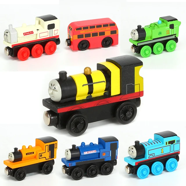 Thomas and Friends Toy Wooden Train Toys Magnetic Connectable Track Trains Toys for Boy Girls Baby Educational Toy 4