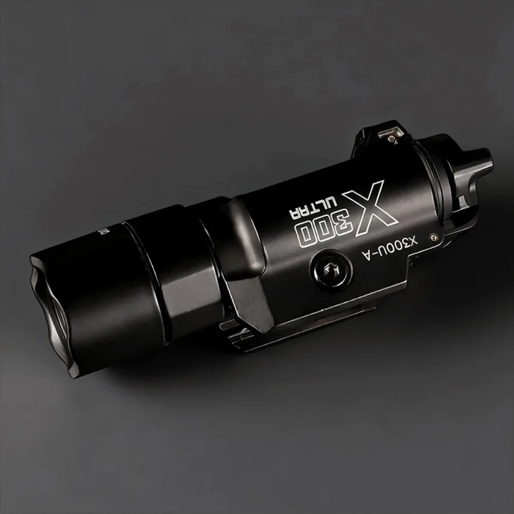 1000 루멘 전술 LED 손전등 화이트 스트로브 야외 사격용 총등 권총, 권총총, 소총용 20mm 레일 장착 가능