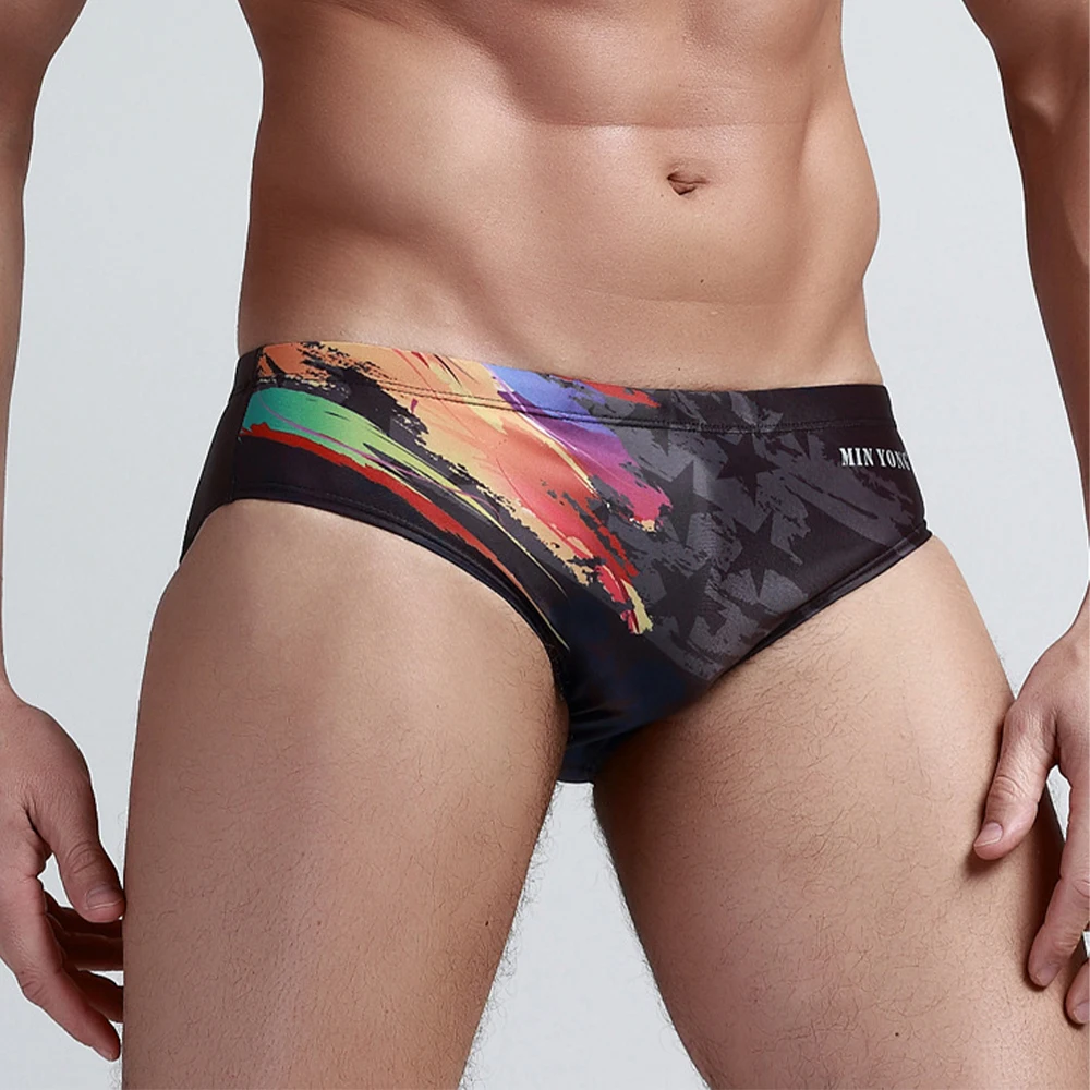 

Swimming Pants Mens Swim Briefs Sexy Soft Summer Swim Trunks Swimsuit Big Pouch Breathable Comfortable Elastic